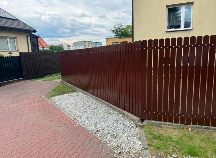 Nowoczesne ogrodzenie posesji